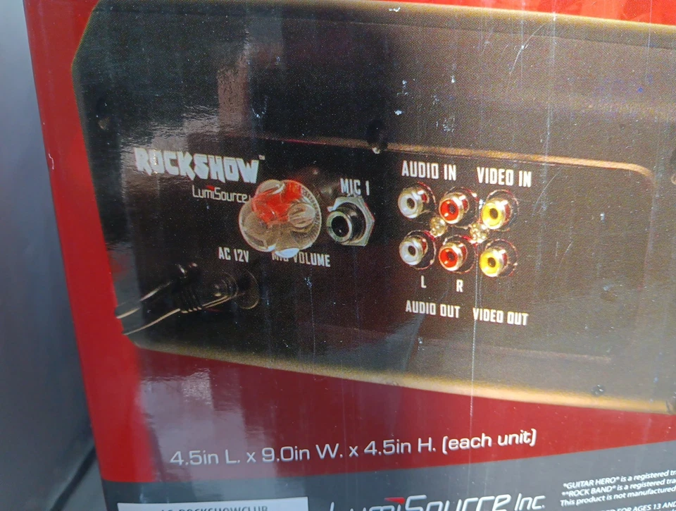 Rock Show Club 2 Altavoces Estéreo Monitores de Piso con Luces Foto 3 de 4