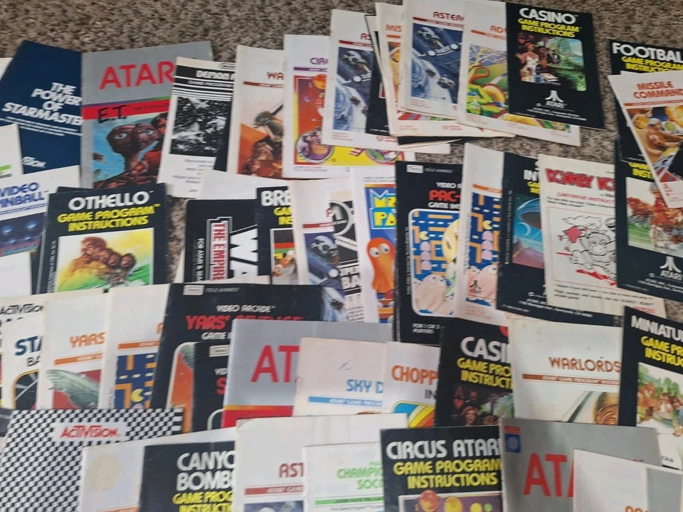 Lote de 100+ folletos manuales de instrucciones del juego Atari 2600  - Imagen 4 de 4