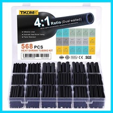 568 Pcs Heat Shrink Tubing - 4:1 Ratio,2.2" Length,Adhesive Lined, Marine Gra...