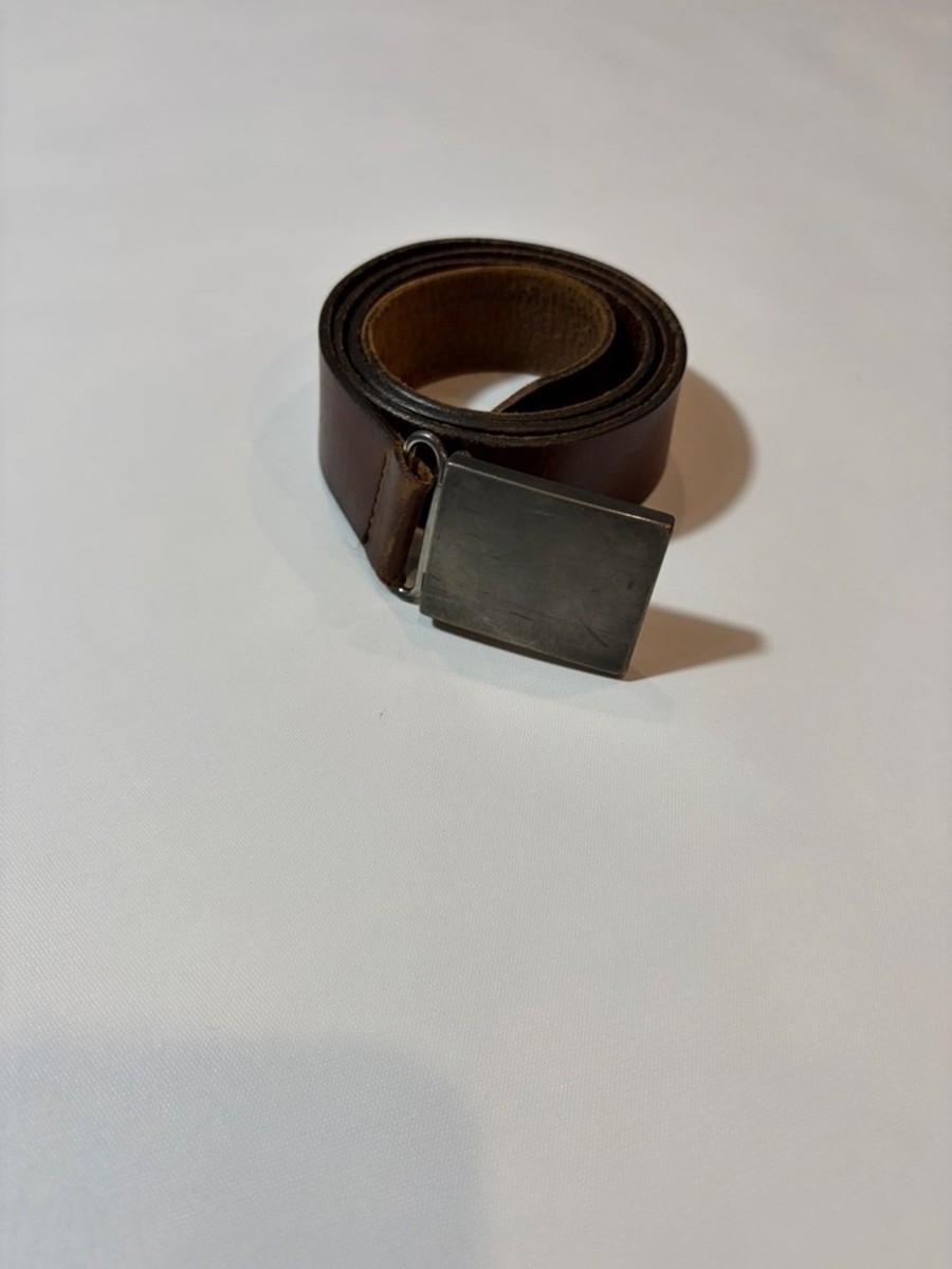 Banana Republic Brown Leather Belt Square Buckle Medium  display picture 1
