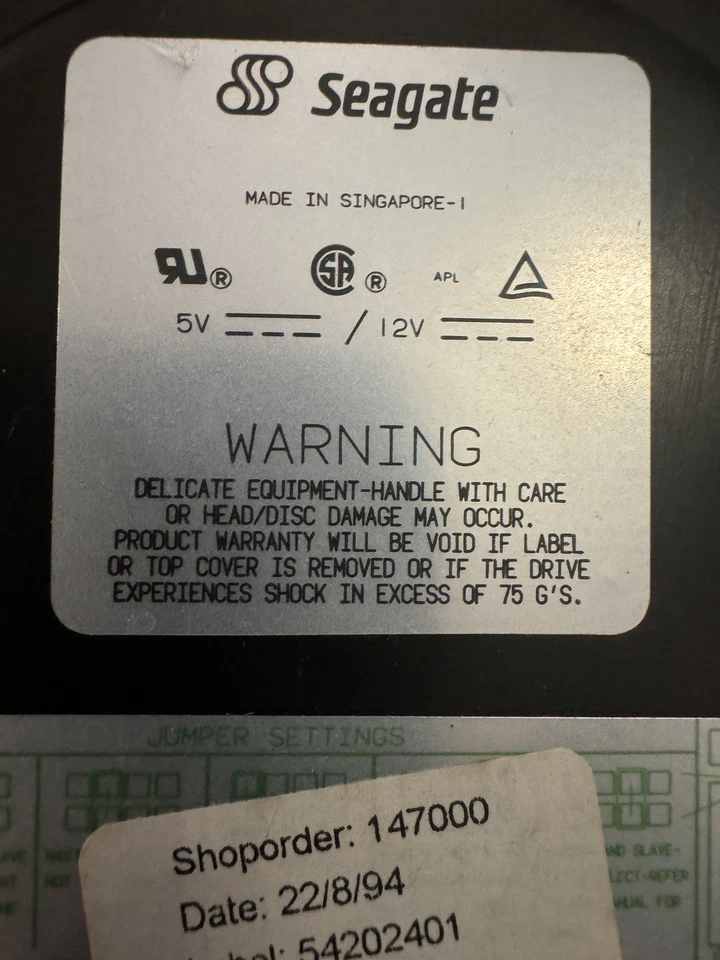 SEAGATE ST3391A IDE HARD DRIVE 341MB 9A6006-717 - Image 4 of 4