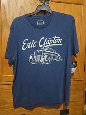 Eric Clapton XL Blue T-Shirt 2010 Tour