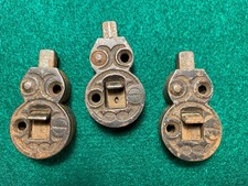 Antique Cast Iron Spring Thumb Latch Lot of 3 Cabinet Window Hardware