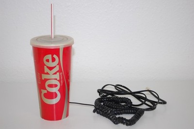 Coca-Cola Drink Coke Cup Phone 1986 6910 Telephone - Untested
