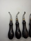 Lot Antique GOMPH Leather Tools Beveled Tickler Single Edge Creasers LEFT HAND — photo 3
