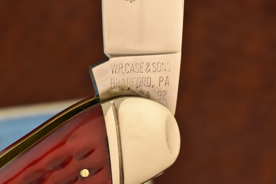 РЕДКИЙ 1 из 175 CASE CLASSIC XX МОРСКОЙ КОНЕК WHITTLER НОЖ КРАСНЫЙ КУКУРУЗНЫЙ ПОЧАТОК КОСТИ (27537) - Изображение 4 из 4