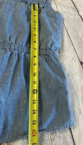 Polo Ralph Lauren chambray short romper girls Size 5 Cotton Outfit Blue - Picture 17 of 18