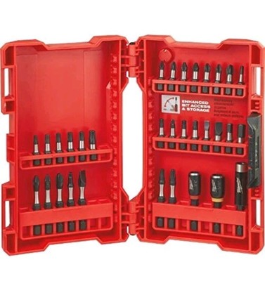 Milwaukee Electric Tool 48-32-4004 Shockwave  Impact Driver Bit Set 32 SEALED 