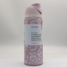 Owala FreeSip 32oz Ribbon Toile Water Bottle   Urban Outfitters Exclusive