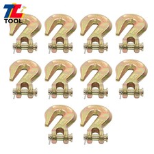 10 Pcs 6600 Lbs 38 Inch Clevis Grab Hooks G70 Forged Steel Safety Chain Hooks 10 Pcs 6600 Lbs 38 Inch Clevis Grab Hooks G70 Forged Steel Safety Chain Hooks