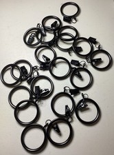 Shower Curtain Rings Heavy Duty Metal With Clips High Quality 24 Piece