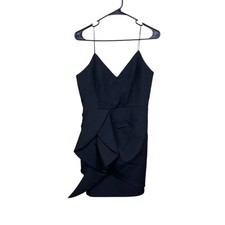 Lulus Dress Womens Size Medium Black LBD Mini Cocktail Date Night Sleeveless