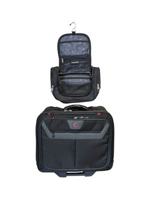 Swissgear Rolling Laptop Case schwarz Softcase Rollen mehrere Fächer