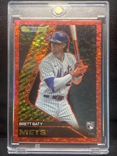 2023 Topps Update Black Gold Red #BG-15 Brett Baty Rookie Card Mets 6/10