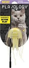 NIP Playology Catnip Inflused Jellyfish Teaser Cat Toy 