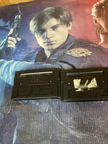 Midnight Resistance Two Crude Dudes Game Cart Lot Sega Genesis Tested & Works