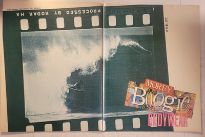 2-Pg. 1988 Surfer Magazine Advertisement for MOREY BOOGIE w/ JAY EARLE