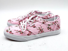 Vans Womens Pink Floral Canvas Upper Atwood Sneakers Size 6