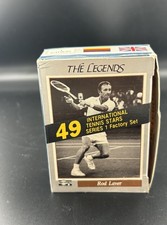 Vintage 1991 NetPro Tennis Cards Factory Set 49 Cards Rod Laver Box