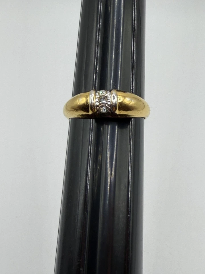 Avon золотистый прозрачный со стразами группы кольцо надпись женщин модные ювелирные изделия куполообразный - Изображение 2 из 4