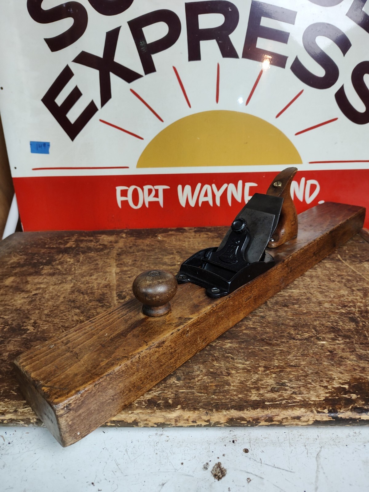 ANTIQUE STANLEY PLANE 132 LIBERTY BELL GOOD CONDITION 26 Inches