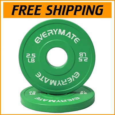 Premium Rubber Olympic Change Plate Set - 2.5 x 2 = 5LB Adjustable Weights