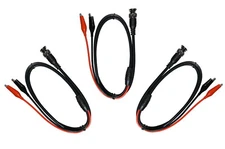 [3-sets] BNC to Alligator Clip Oscilloscope Probe 3 feet 50 ohm (#990-004Q3)