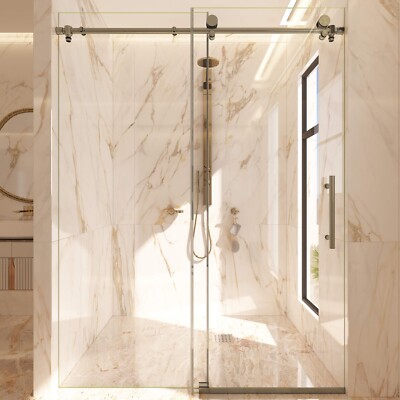 Frameless SGCC Tempered Glass Shower Door Murano Lux, Sliding Bathroom Door