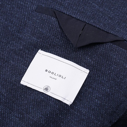Boglioli Darker Blue Soft Knit Cashmere 'K Jacket' Sport Coat 36R NWT - Picture 8 of 9