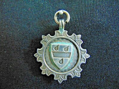 Sterling Silver Fob Vintage 1935 Chester Inscribed 8.2 g 