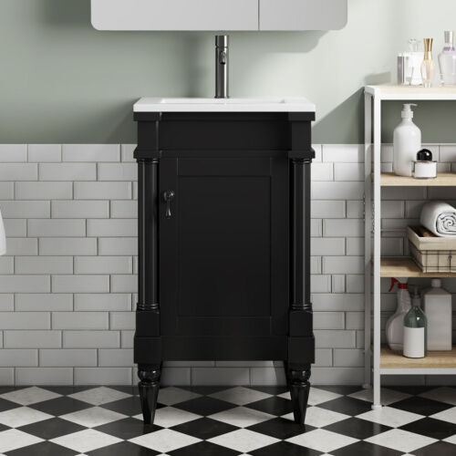 Modern Bathroom Vanity with Sink, Bathroom Storage Cabinet, Single Sink Cabinet