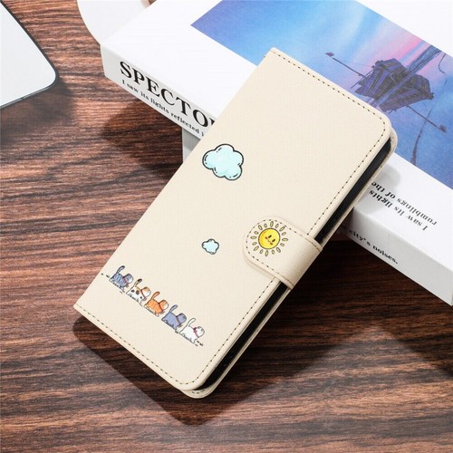 For iPhone 16 16e 15 14 13 12 11 Pro Max XR Magnetic Wallet Case Flip Cute Cover - Picture 6 of 53