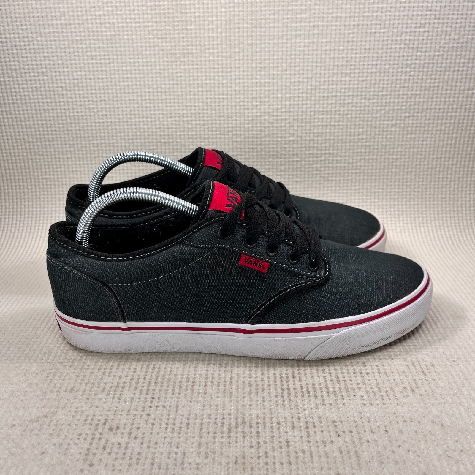 Vans Atwood Skate Athletic Shoes Men's Size 9.5 Black White Lace Up