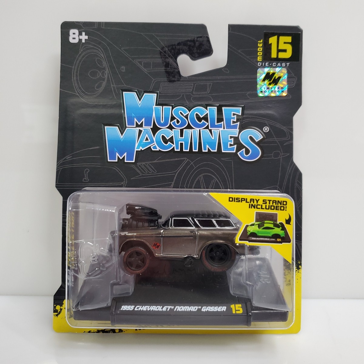 Muscle Machines ‘55 nomad Rare Muscle Machines 1955 Chevrolet Nomad Gasser Chase Black | eBay