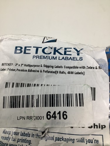 BETCKEY - 3 x 2 Multipurpose Thermal Shipping Labels 4500 labels total 6 rolls - Picture 5 of 7