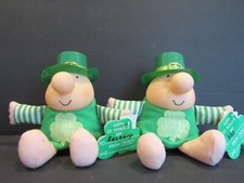 American Greetings ZIGGY St. Patrick's Day Set of 2 Plush Green I LOVE O'YOU 