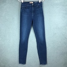 7 For All Mankind B Air The High Waist Skinny Stretch Blue Jeans Womens Size 26
