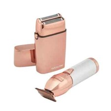 BaBylissPRO Limited Edition Rose Gold Trimmer  Double Foil Shaver Set FXDUOFS2T