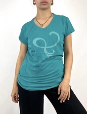 MONTURA Blue Big Logo Short Sleeve Activewear Top Shirt Size XL