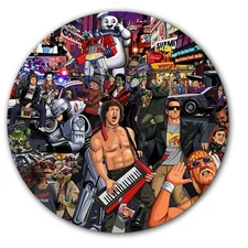 Retro 1980s #2 Pop Culture Slipmat 12" LP Scratch Pad Slip Mat DJ Audiophile x1