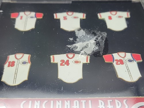 CINCINNATI REDS RETIRED JERSEY COMMEMORATIVE BACK PIN SET - Sealed Case - Picture 6 of 13