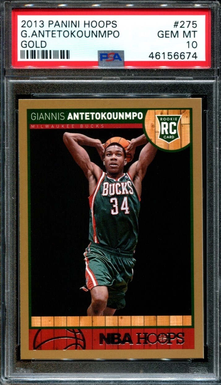 Giannis Antetokounmpo 2013 Hoops #275 Gold Price Guide - Sports