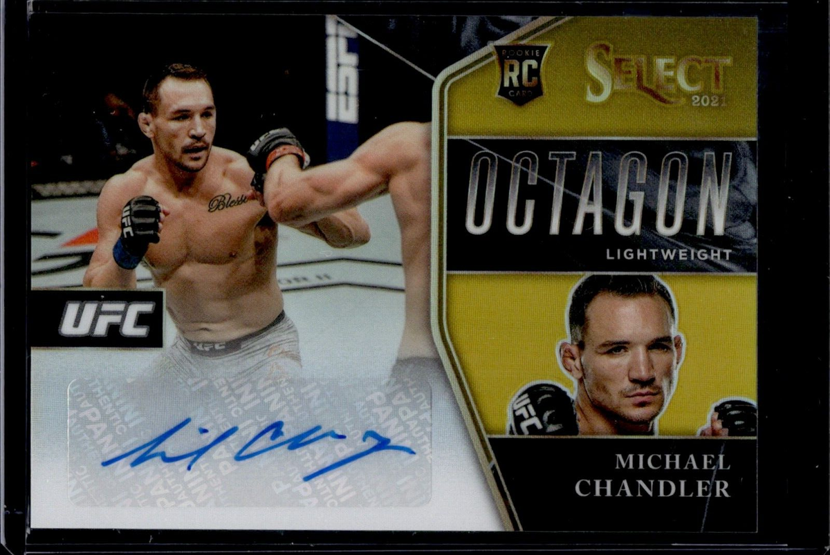 2021 Panini Select UFC Michael Chandler RC Octagon Signatures Gold