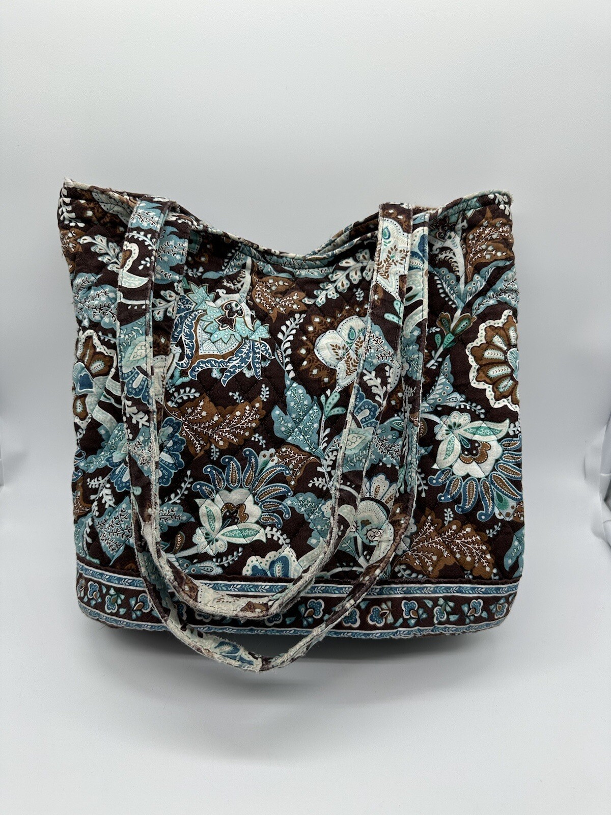 Vera Bradley Java Blue Brown purse ( Poor Conditi… - image 2