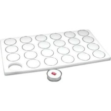Gemstones 24 White Jar Foam Inserts Tray Jewelry Display Organizerstones Kit