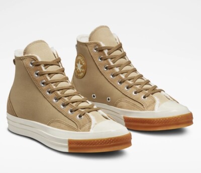 CONVERSE Chuck 70 Sherpa Lined Colorblock Canvas/Suede Sneaker
