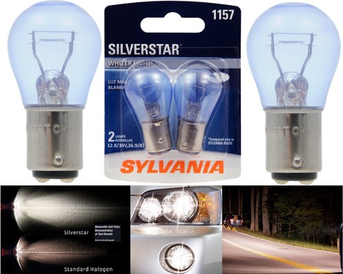 Sylvania SilverStar 1157 26.9/8.3W Zwei Birnen Vorne Blinklicht Licht Plug Play - Afbeelding 1 van 12