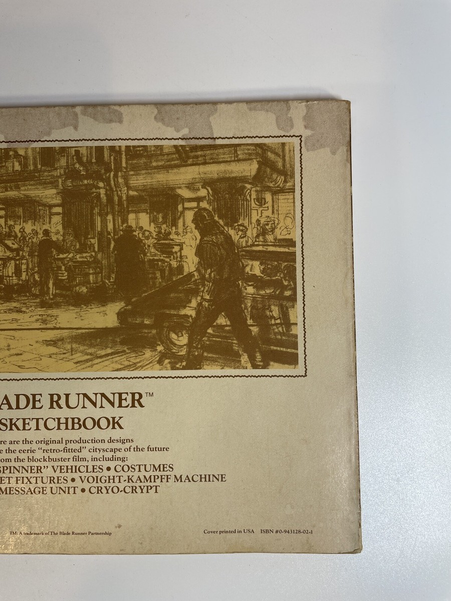 洋書 BLADE RUNNER SKETCHBOOK Blade Runner Sketchbook 1st Edition 1982 Blue Dolphin