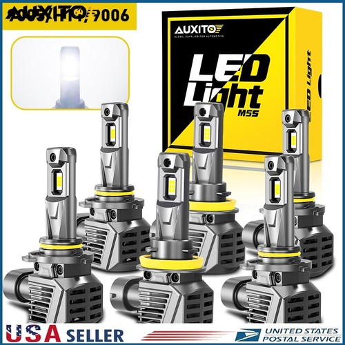 9005 9006 LED White Headlight Hi/Lo Beam Combo Bulbs For 1500 2500 3500 - Foto 2
