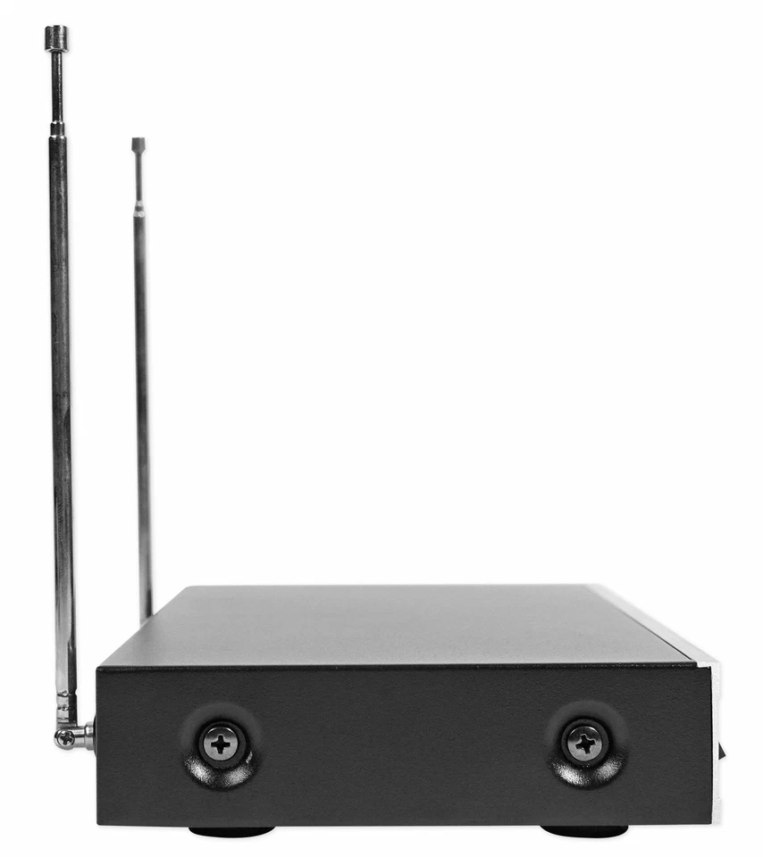Rockville RWM1202VH VHF Inalámbrico Doble Sistema de Micrófono de Mano/Receptor de Metal Foto 4 de 4